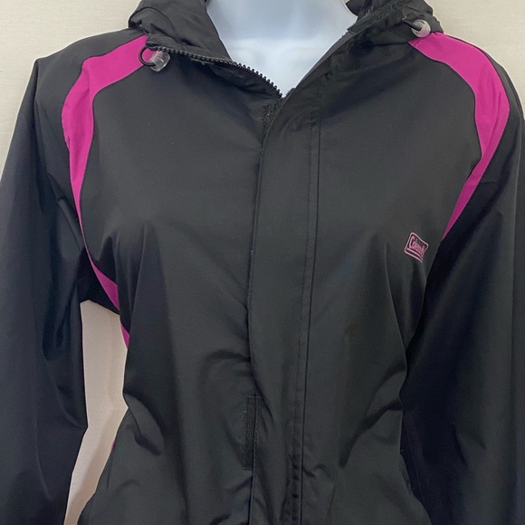 Coleman Jackets & Coats Coleman Pink Black Hooded Jacket Size Sm